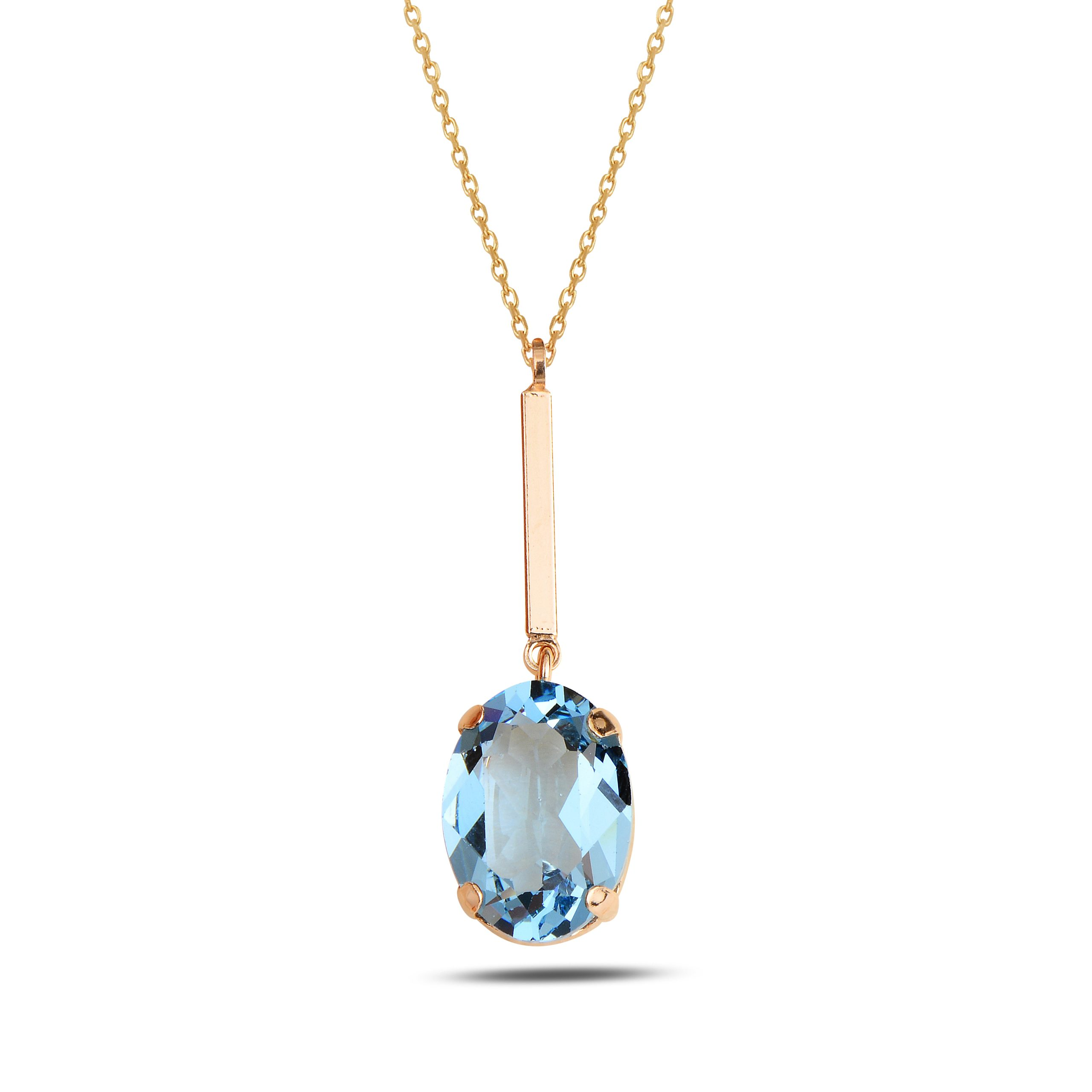 LUCIA BLUE SWAROVSKI STONE NECKLACE