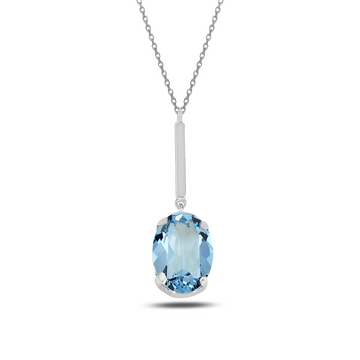 LUCIA BLUE SWAROVSKI STONE NECKLACE
