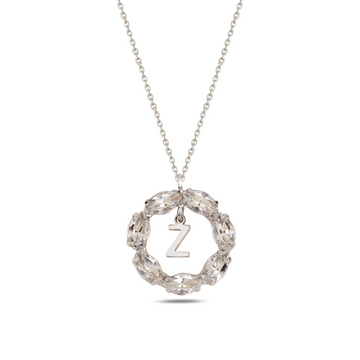 NEPTUN SILVER SWAROVSKI Z LETTER NECKLACE