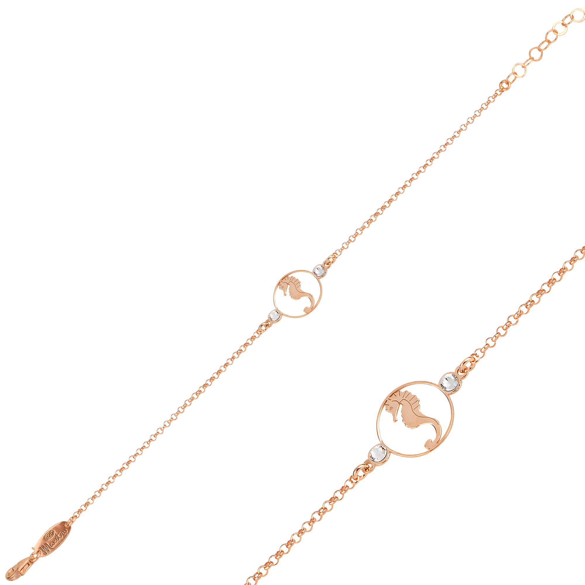 SWAROVSKI STONE SEA HORSE BRACELET