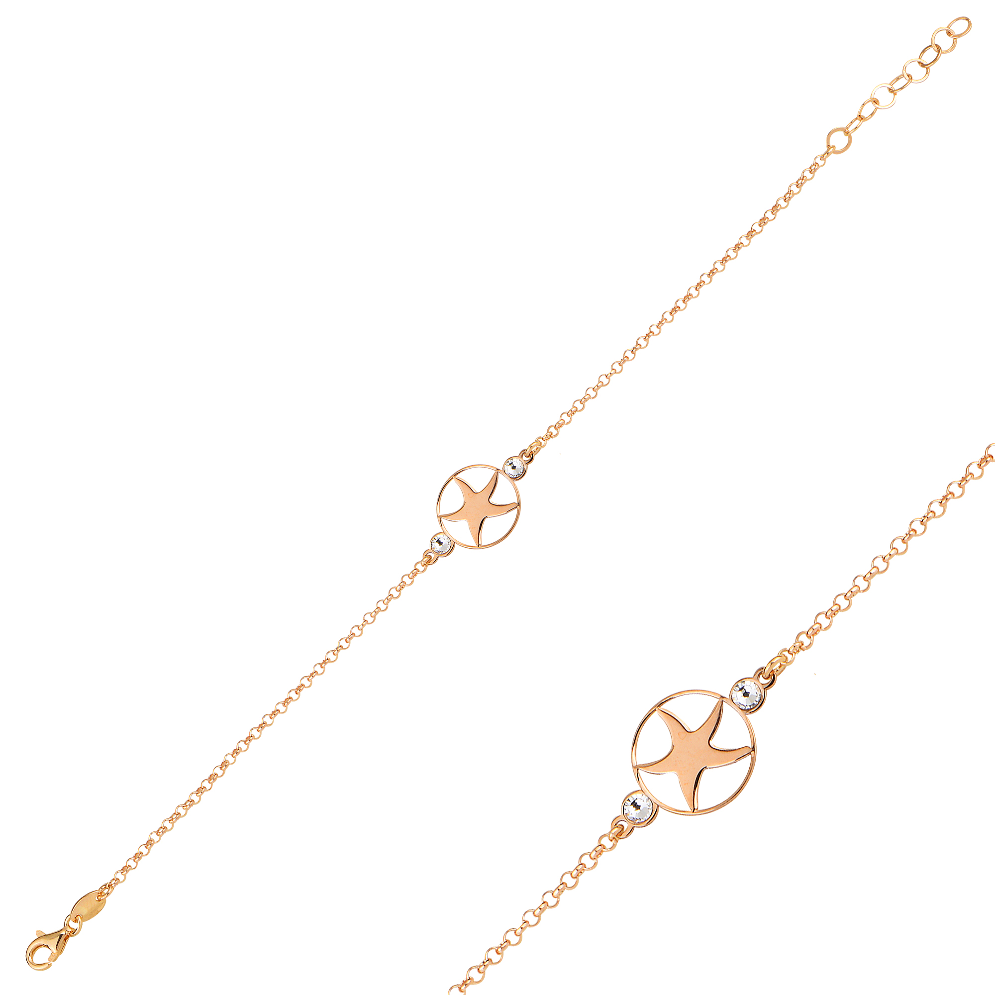 SWAROVSKI STONE STARFISH BRACELET